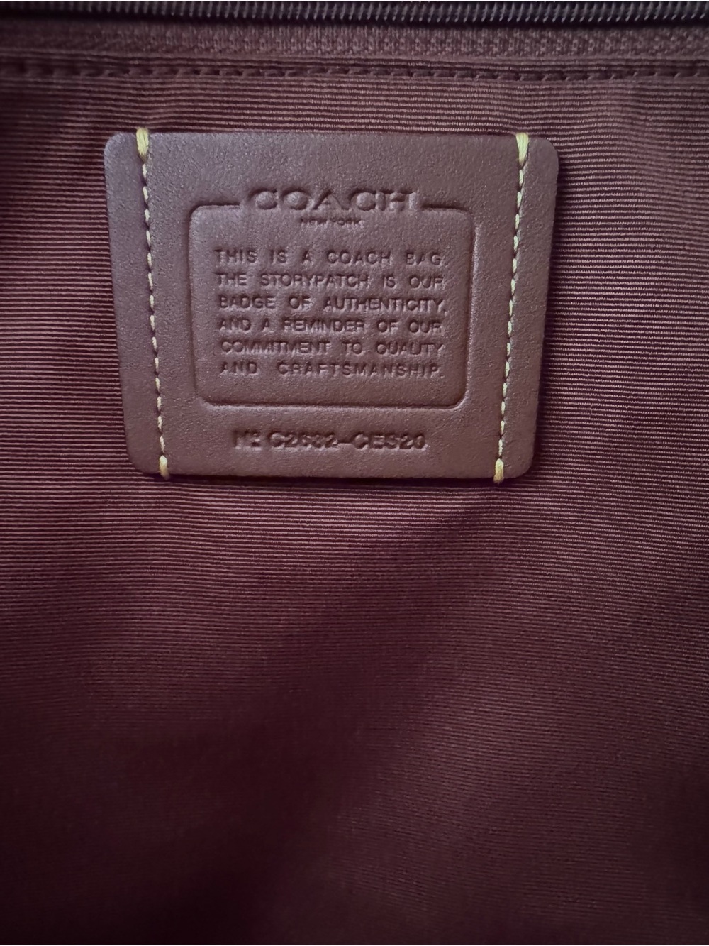 Coach City Tote Bag With Charm - Picture 6 of 7